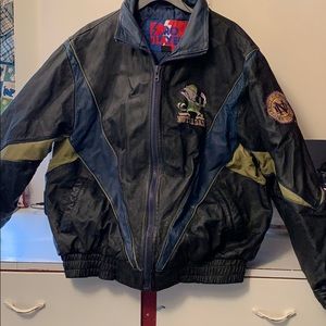 Men’s leather Norte Dame jacket